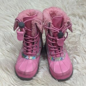 UGG Pink Fur-Lined Boots Butte II